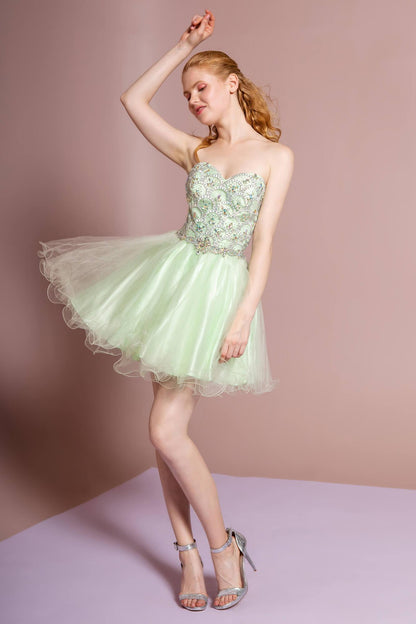 Strapless Short Prom Dress Homecoming - The Dress Outlet Elizabeth K