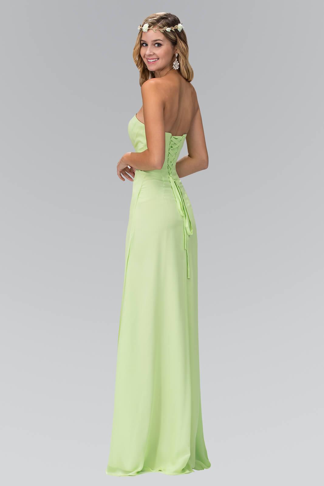 Strapless Sweetheart Long Formal Dress - The Dress Outlet Elizabeth K