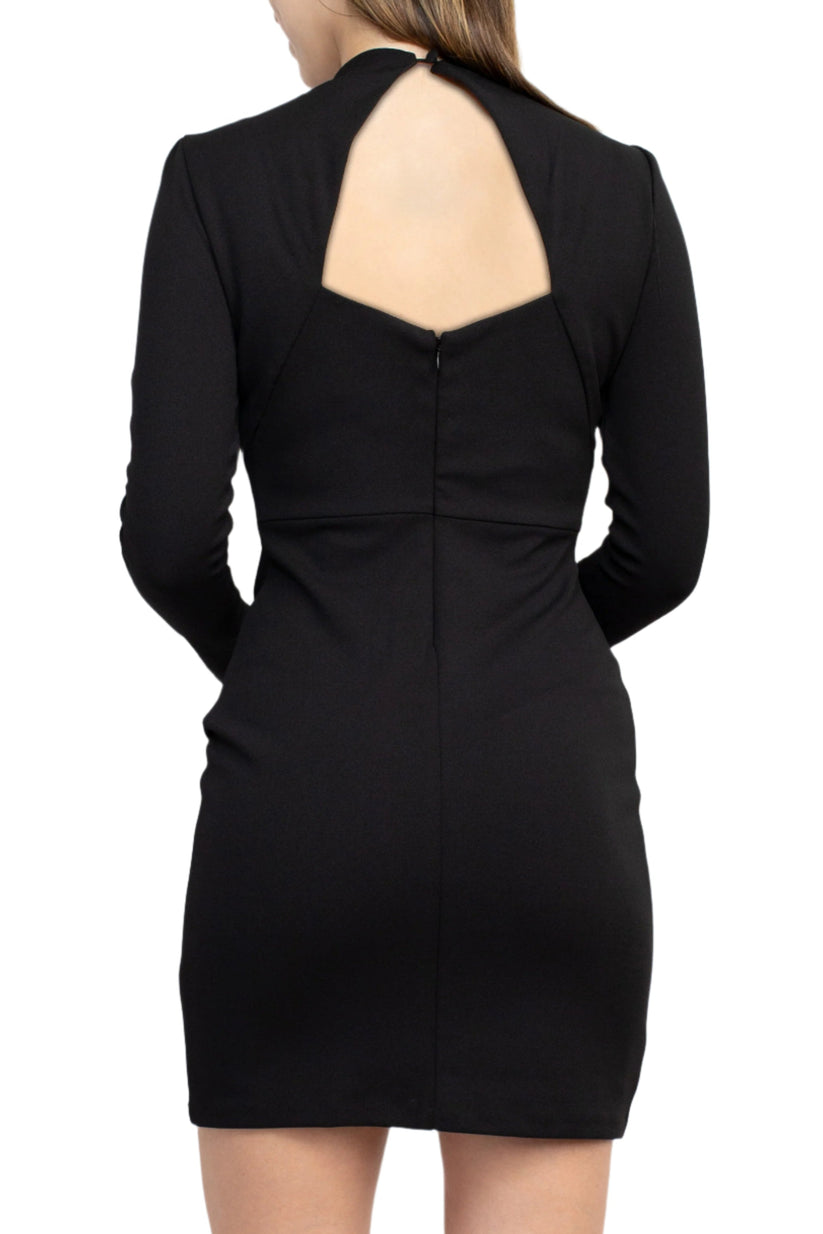 Sage Collective SU07D30 Long Sleeve Fitted Short Cocktail Dress