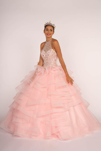 Sweet 16 Long Ball Gown Quinceanera - The Dress Outlet Elizabeth K
