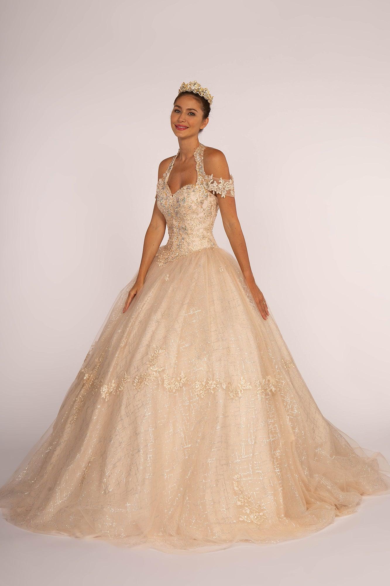 Sweet 16 Long Quinceanera Ball Gown - Aqua / 3XL Sweet 16 Long Quinceanera Ball Gown - Aqua / 3XL
