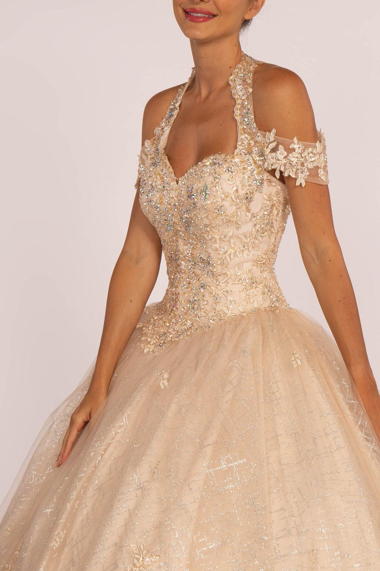 Sweet 16 Long Quinceanera Ball Gown - The Dress Outlet Elizabeth K