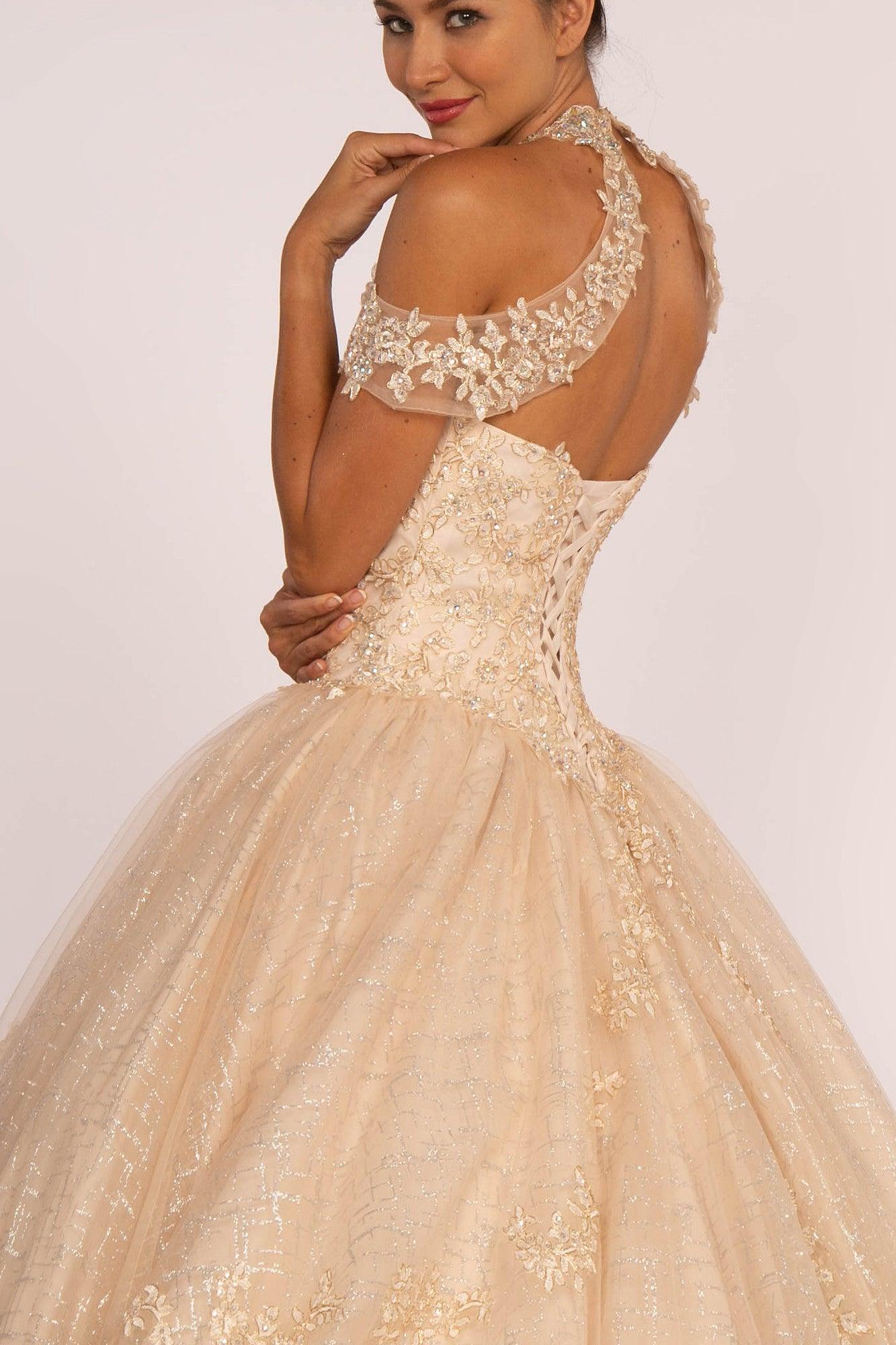 Sweet 16 Long Quinceanera Ball Gown - The Dress Outlet Elizabeth K