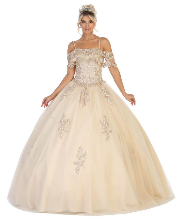 Sweet 16 Long Quinceanera Plus Size Dress
