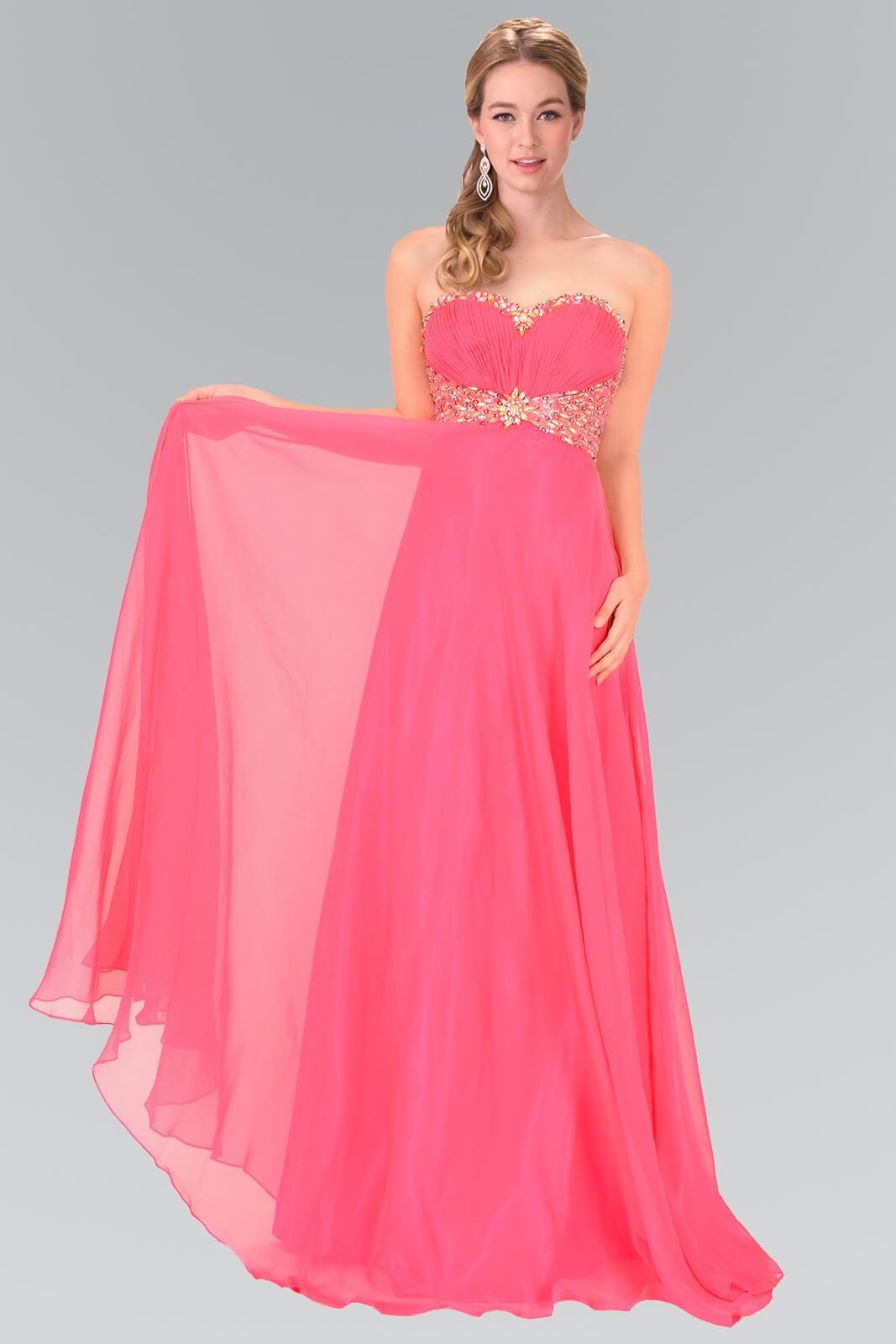 Sweetheart Chiffon Long Prom Dress Formal - The Dress Outlet Elizabeth K