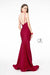 Sweetheart Neckline Jersey Long Prom Dress - The Dress Outlet Elizabeth K