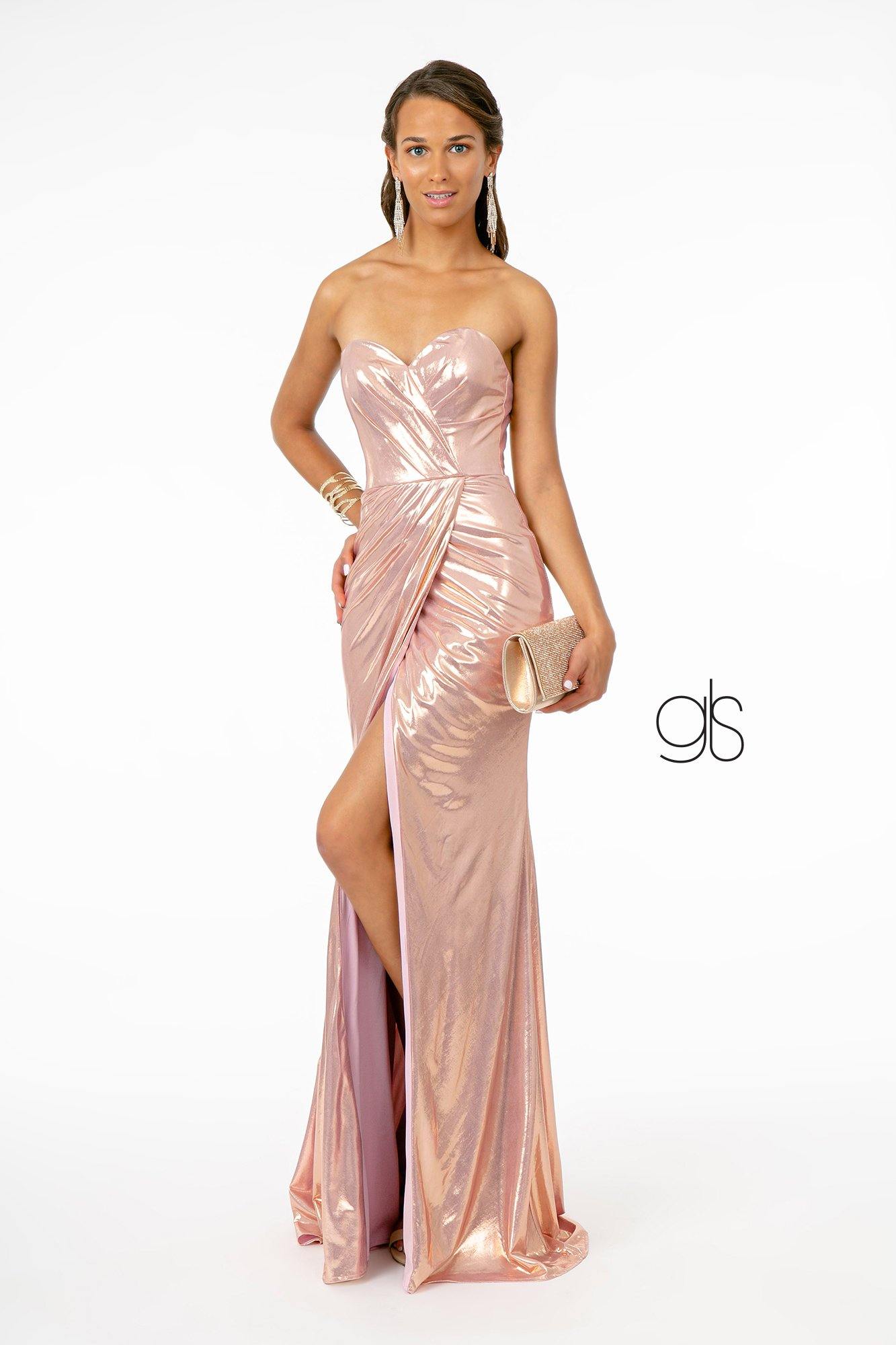 Sweetheart Ruched Mermaid Long Prom Dress - The Dress Outlet Elizabeth K