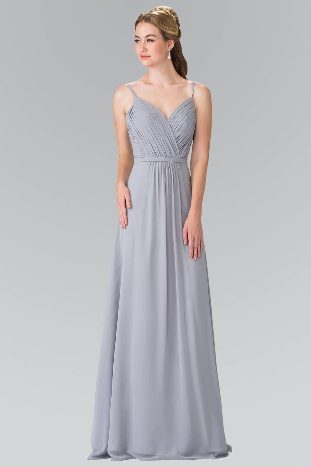 white christmas dresses Green Chiffon Spaghetti Strap Side Slit Formal Dresses, CP0839 US12 / As Pic main image 1