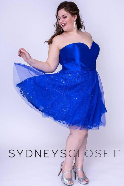 Sydneys Closet Homecoming Short Plus Size Party Dress - The Dress Outlet Sydneys Closet