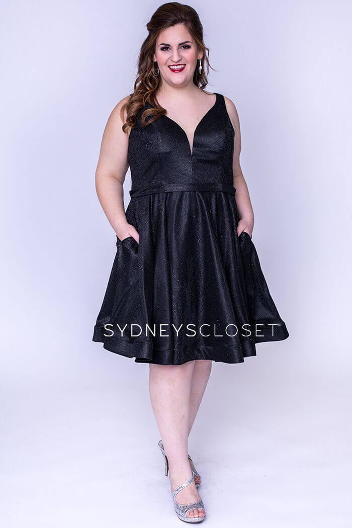 Sydneys Closet Homecoming Short Plus Size Prom Dress - The Dress Outlet Sydneys Closet