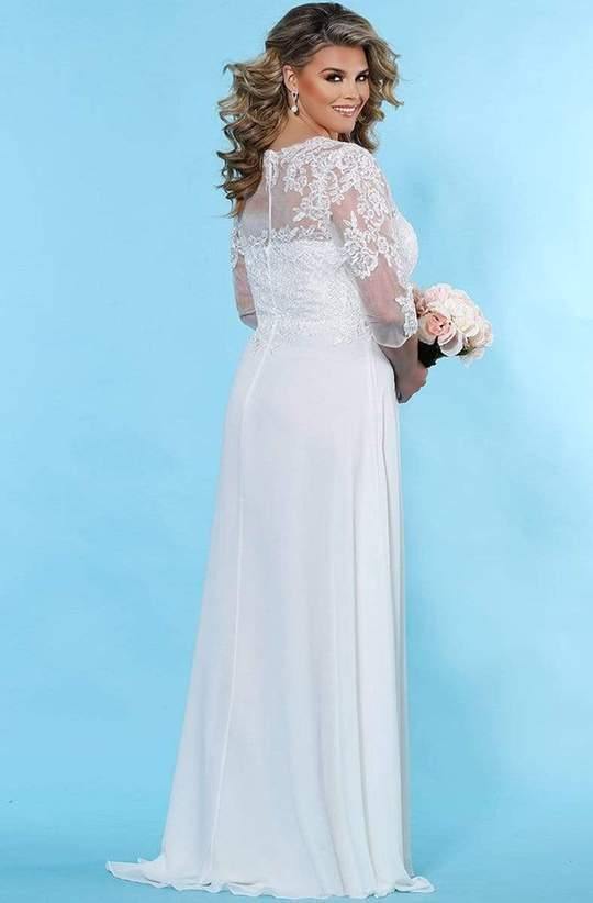 Sydneys Closet Long Bridal Plus Size Dress - The Dress Outlet