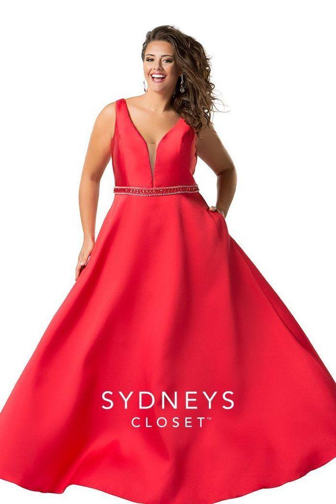 Sydneys Closet Long Evening Gown Prom Dress - The Dress Outlet Sydneys Closet