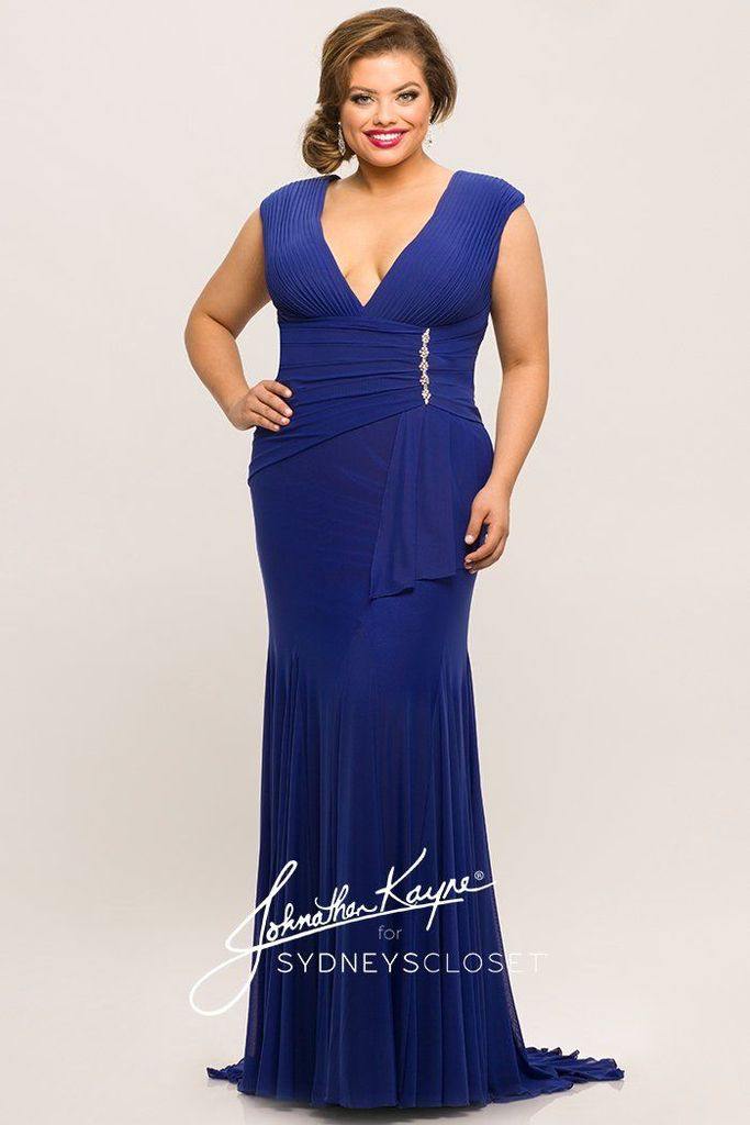 Sydneys Closet Long Plus Size Formal Dress
