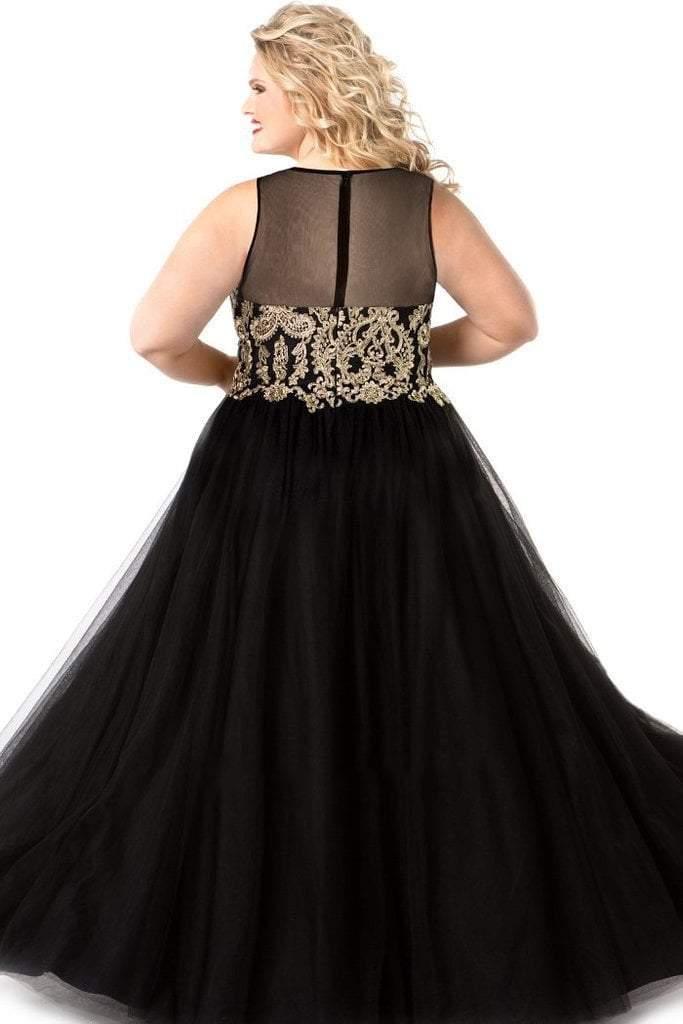 Sydneys Closet Long Plus Size Formal Prom Dress - The Dress Outlet Sydneys Closet