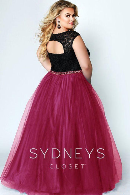 Sydneys Closet Long Plus Size Prom Dress - The Dress Outlet Sydneys Closet
