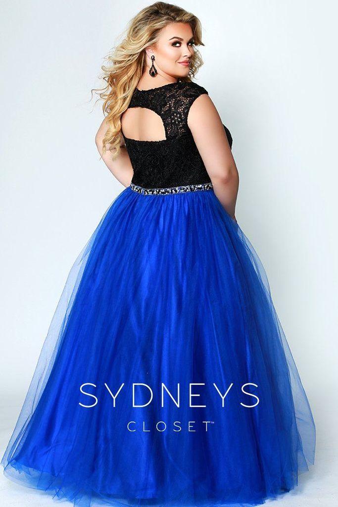 Sydneys Closet Long Plus Size Prom Dress - The Dress Outlet Sydneys Closet