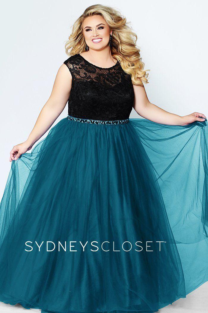 Sydneys Closet Long Plus Size Prom Dress - The Dress Outlet