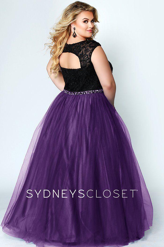 Sydneys Closet Long Plus Size Prom Dress - The Dress Outlet