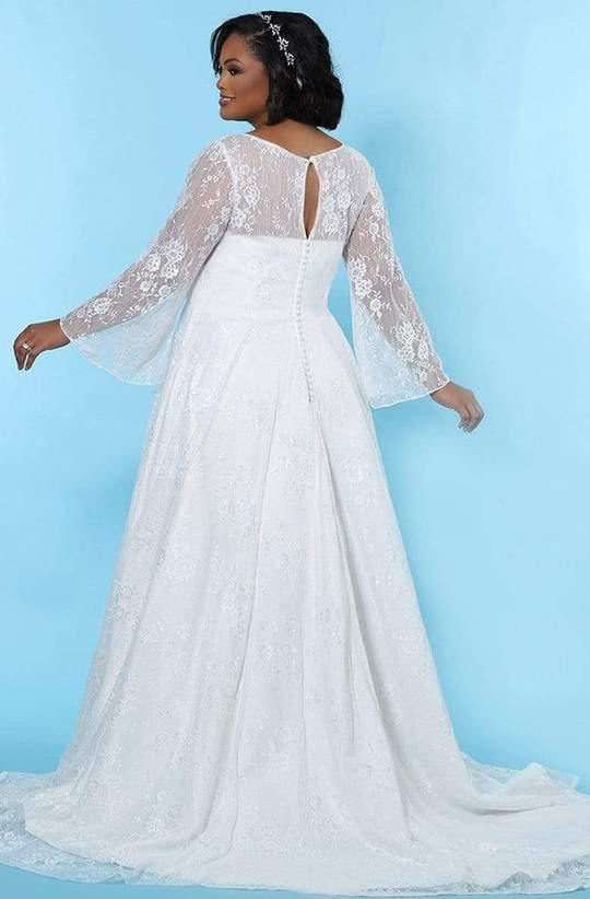 Sydneys Closet Plus Size Long Bridal Dress - The Dress Outlet