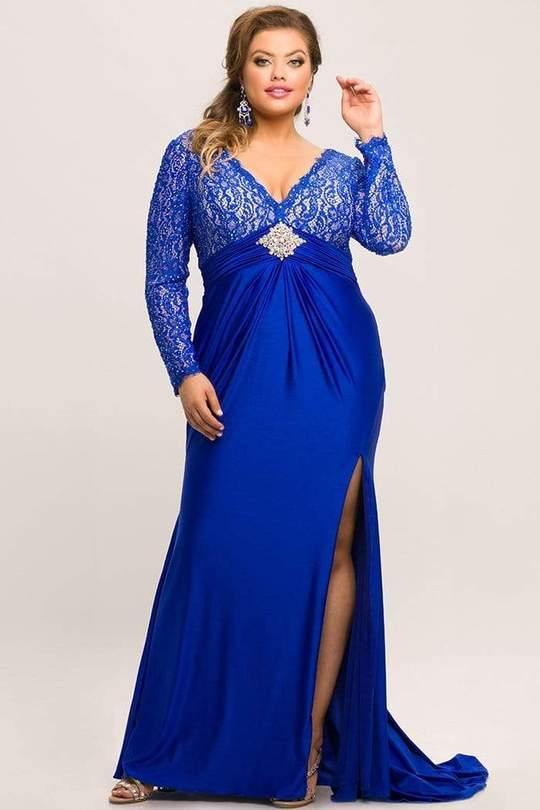 Sydneys Closet Plus Size Long Prom Dress