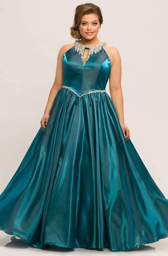 Sydneys Closet Plus Size Long Prom Dress