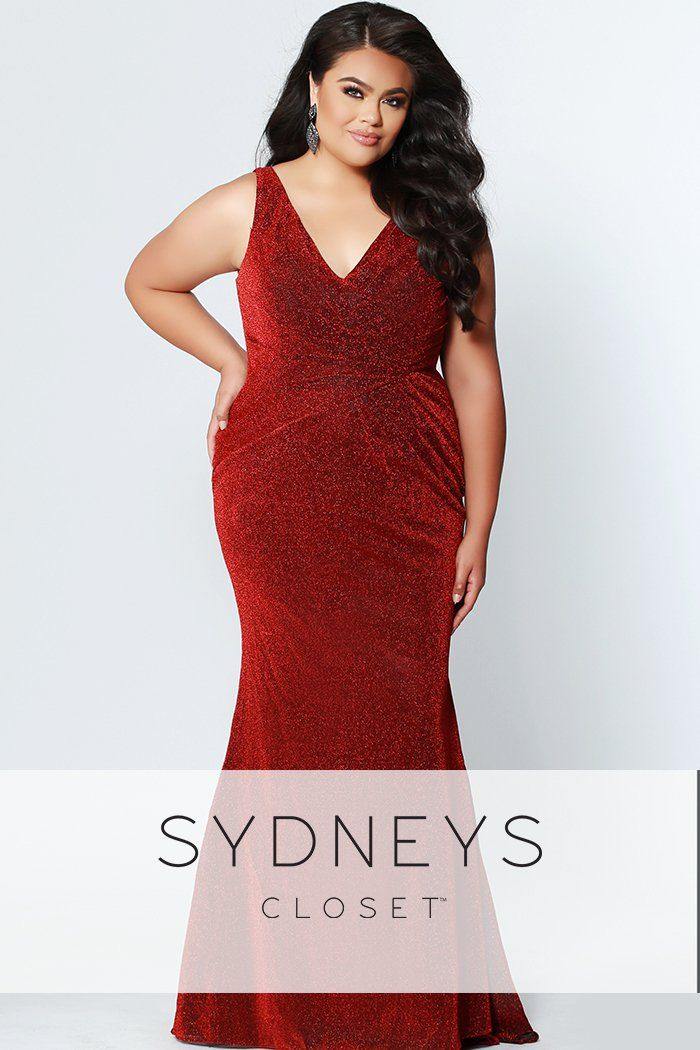 Sydneys Closet Plus Size Long Prom Dress - The Dress Outlet