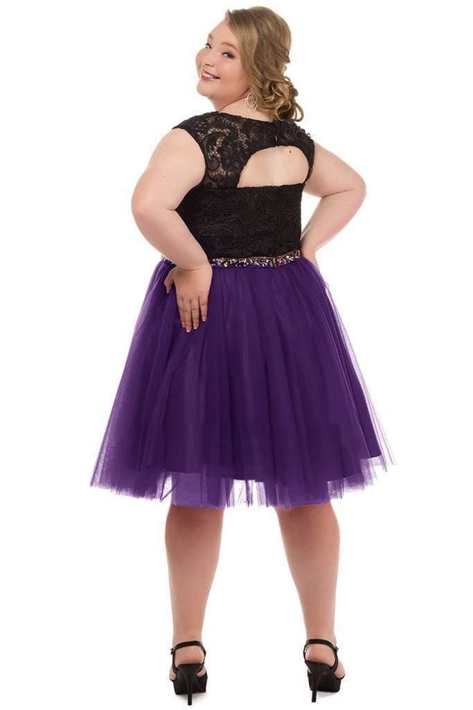 Sydneys Closet Plus Size Short Prom Dress