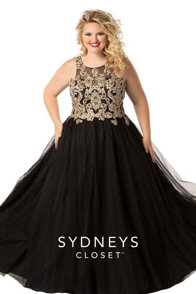 Sydneys Closet Prom Dress Long Evening Gown - The Dress Outlet