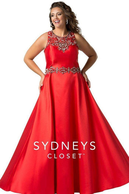Sydneys Closet Prom Long Plus Size Dress - The Dress Outlet