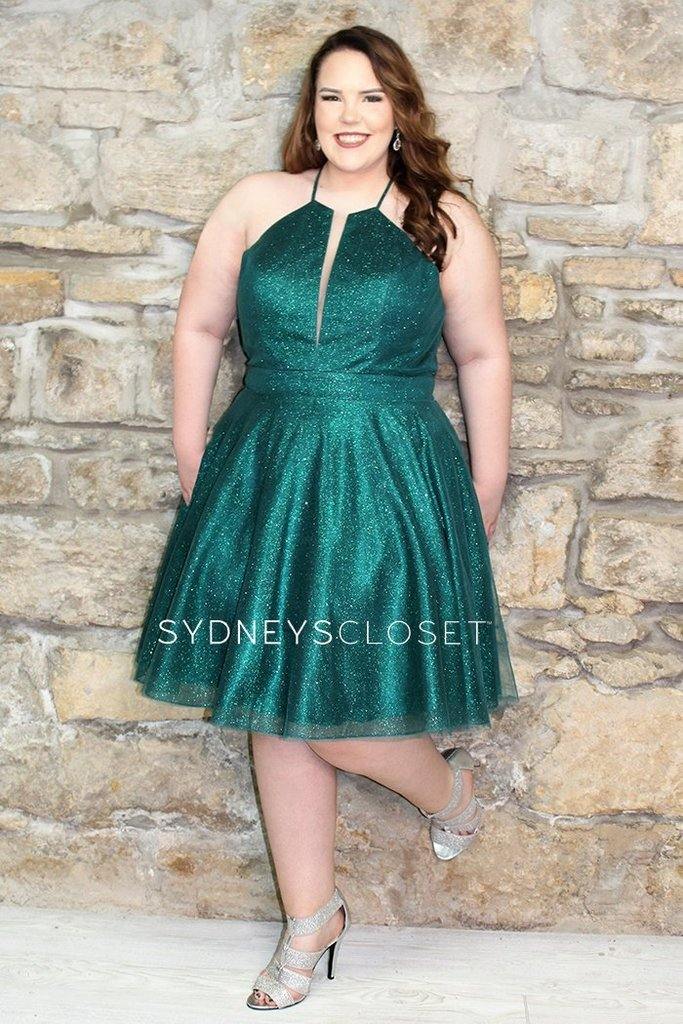 Sydneys Closet SC8121 Plus Size Short Homecoming Dress main image 1