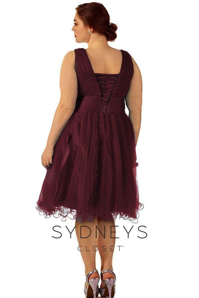 Sydneys Closet Short Plus Size Prom Dress