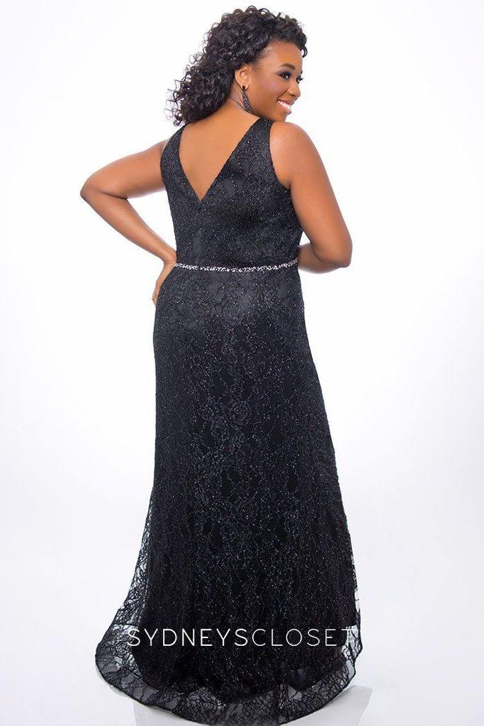 Sydneys Closet Sparkling Long Prom Dress