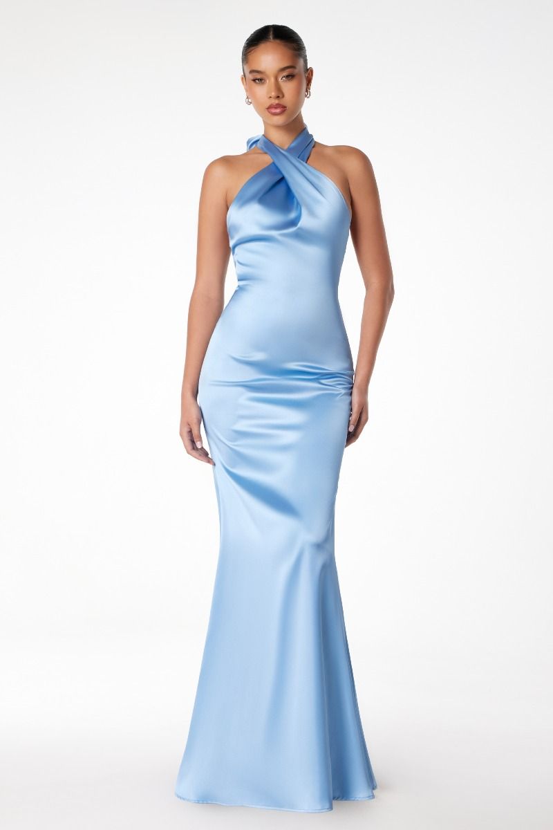 Formal Dresses Long Formal Fitted Evening Prom Dress Blue
