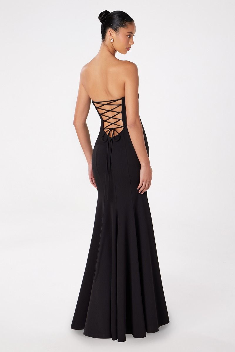 Formal Dresses Fitted Formal Long Evening Prom Dress Black