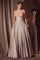 Prom Dresses Glitter Prom Long Formal A Line Dress Rose Champagne