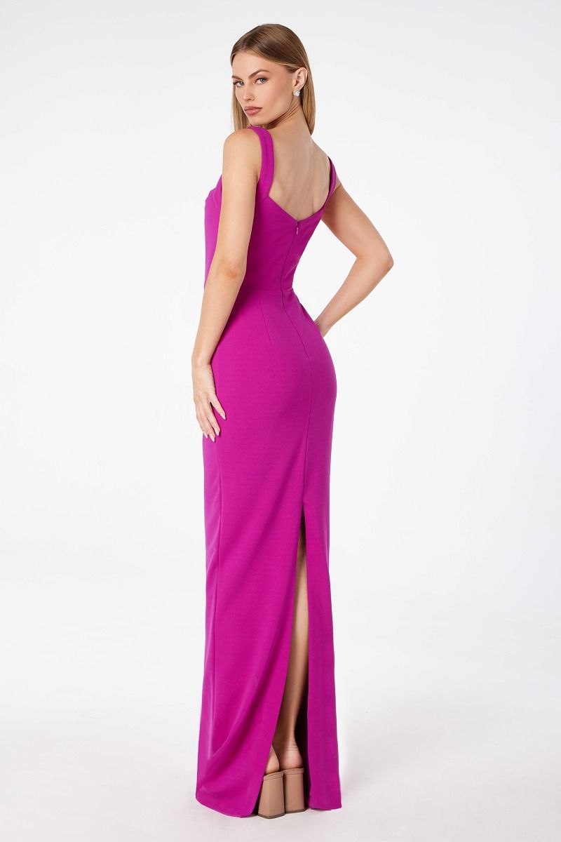 Formal Dresses Evening Long Formal Fitted Prom Dress Magenta