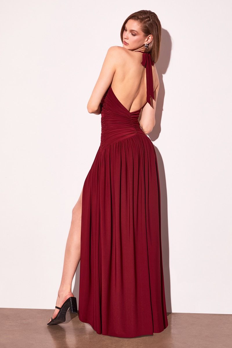LaDivine T502 Formal Long Slit Prom Dress
