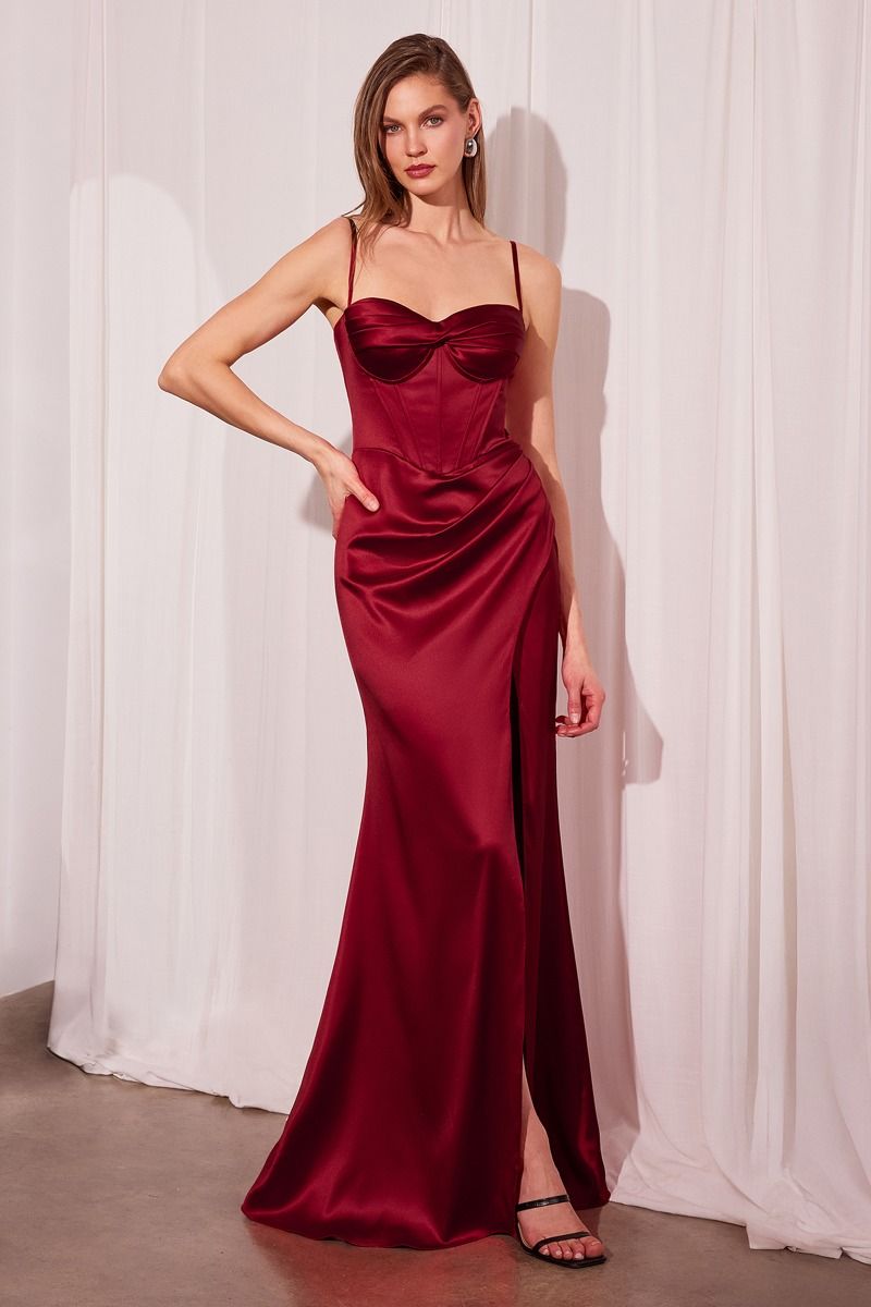 LaDivine T608 Prom Long Formal Fitted Evening Dress
