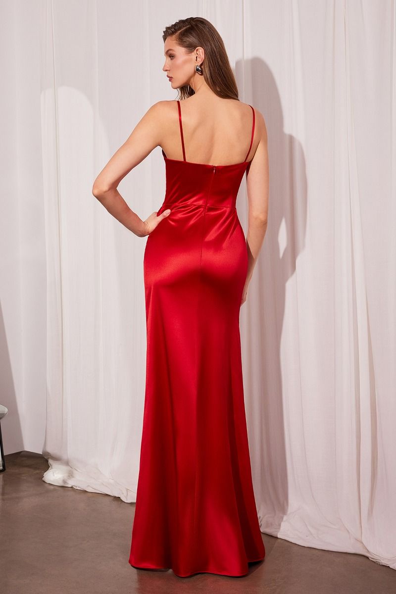 LaDivine T608 Prom Long Formal Fitted Evening Dress