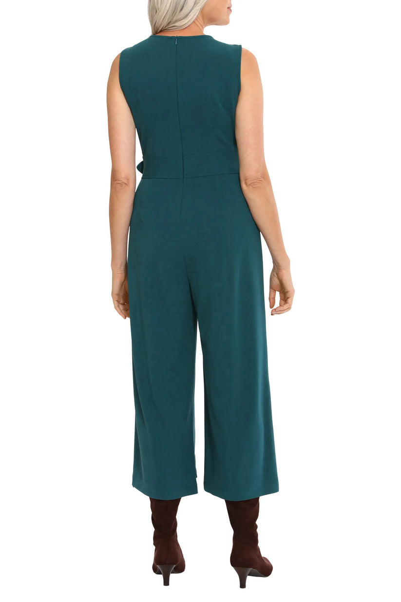 London Times T6559M Long Formal Sleeveless Jumpsuit