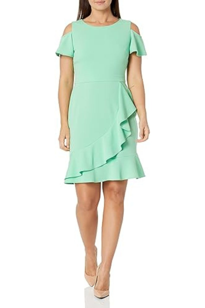 London Times T6682M Fitted Cocktail Short Dress