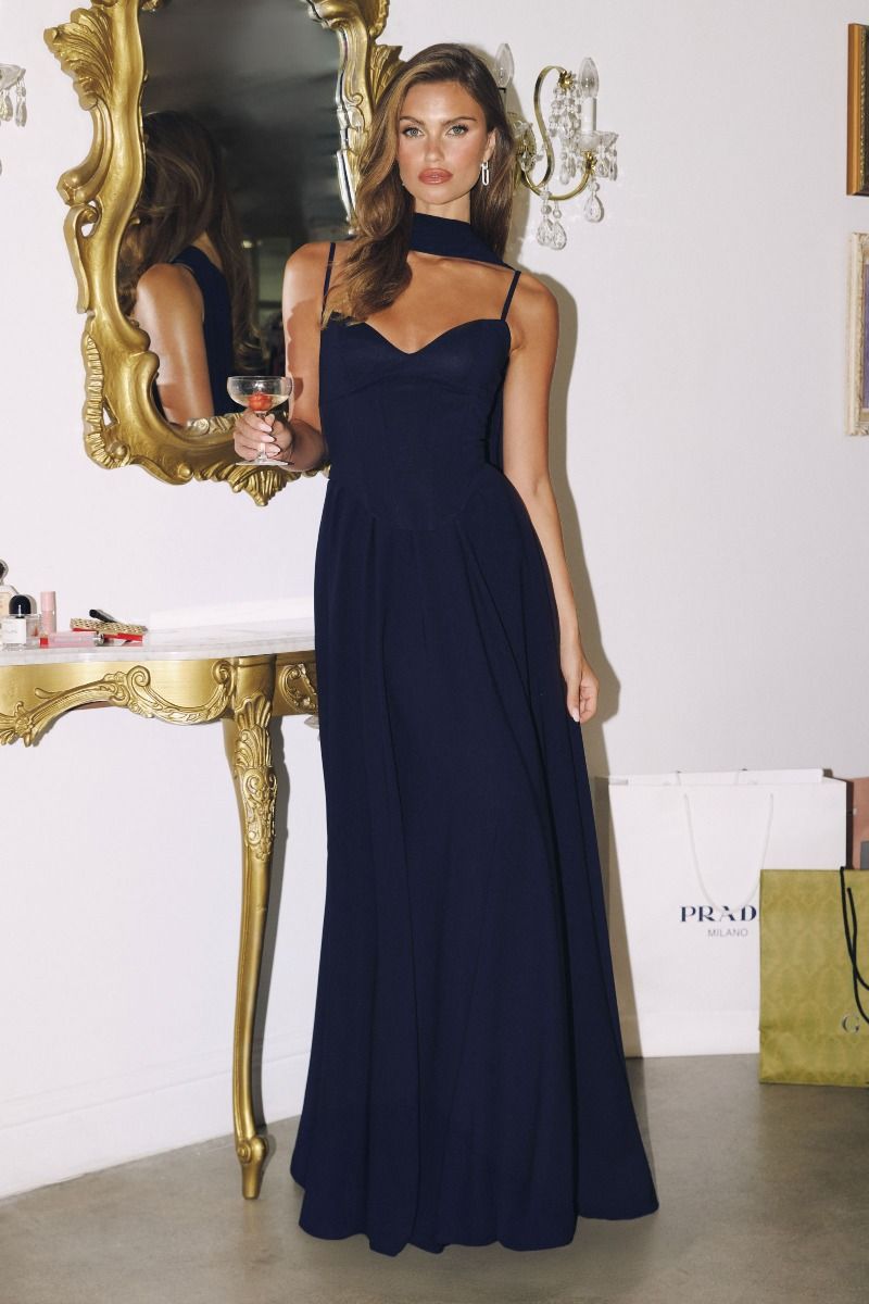 Amoris T711 Prom Dress - Navy | NewYorkDress