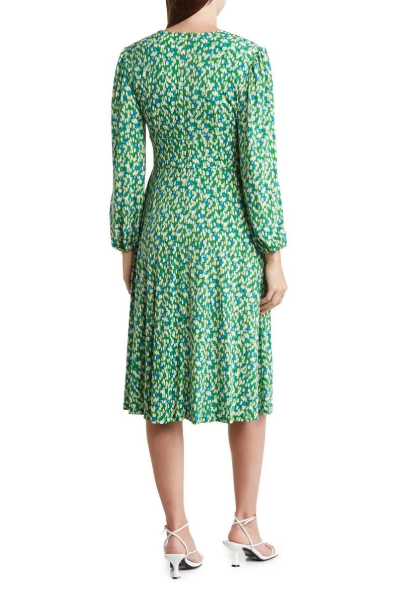 London Times T7120M Short Cocktail Midi Length Dress