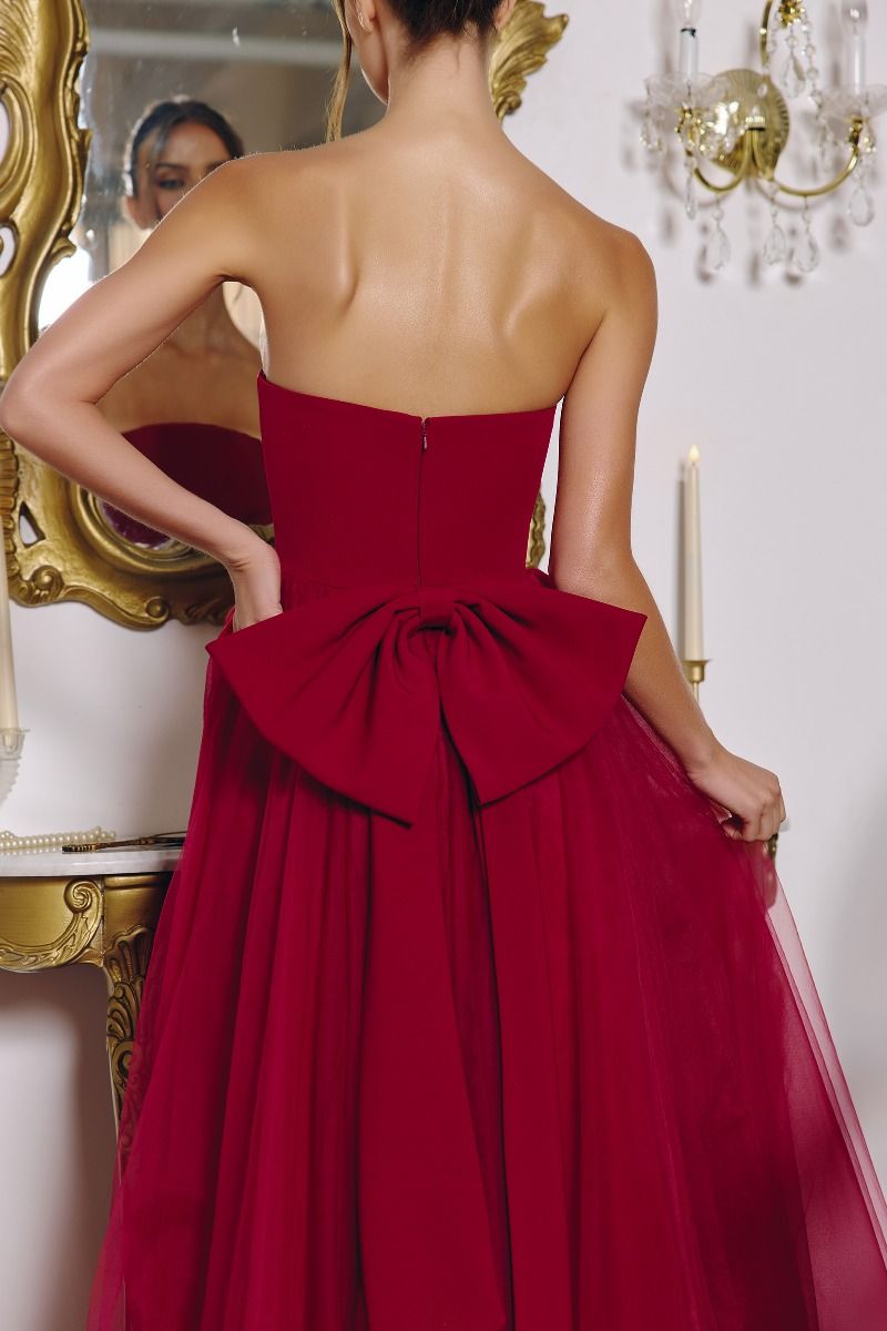 Prom Dresses Long Formal Evening A Line Prom Dress Burgundy