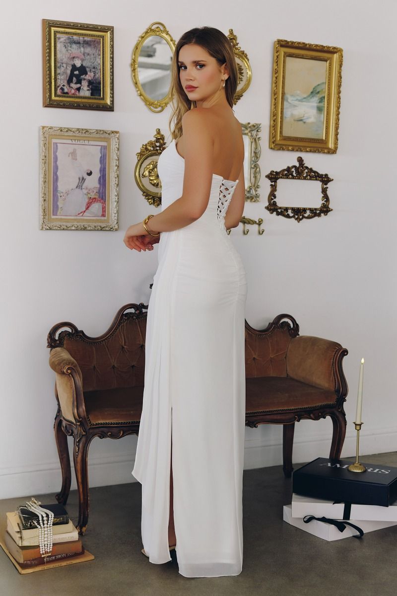 Amoris T726W Long Fitted Wedding Bridal Gown