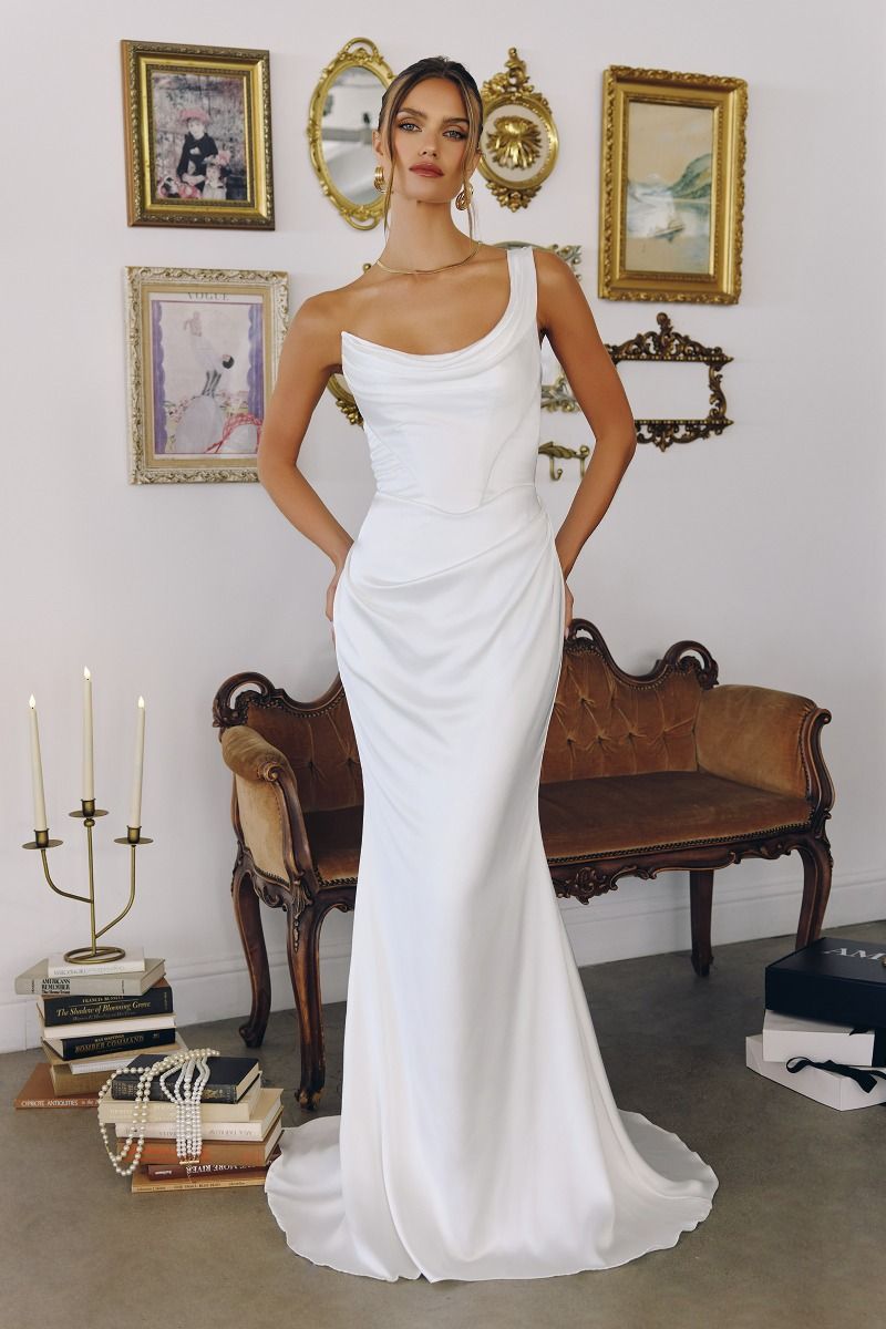 Amoris T727W Long Fitted Mermaid Wedding Dress The Dress Outlet Amoris T727W Long Fitted Mermaid Wedding Dress The Dress Outlet