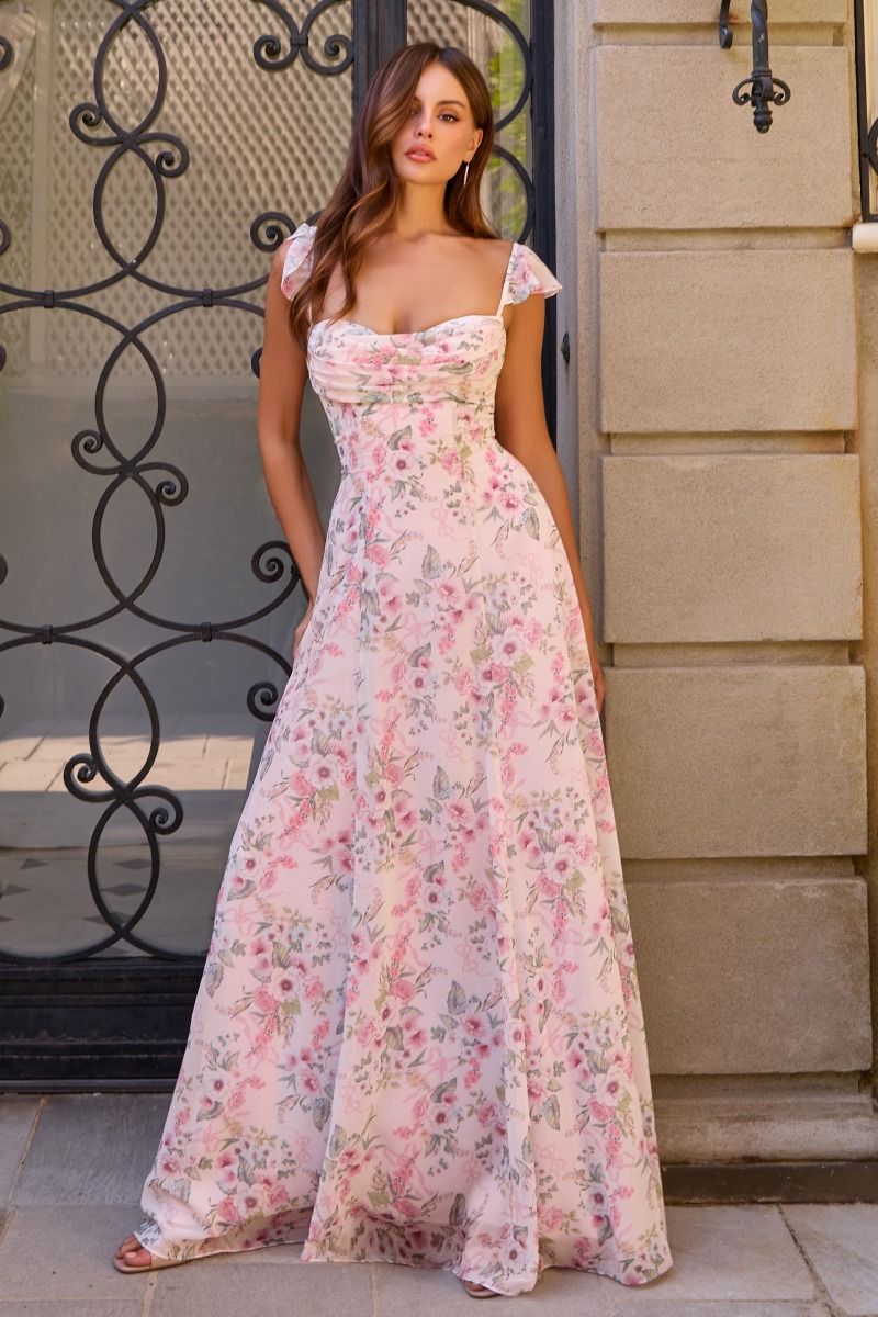 Sweetheart Floor-Length Chiffon Prom A-Line Amoris T749