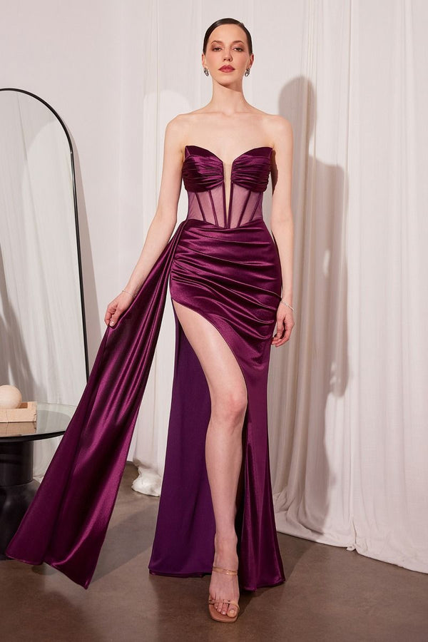 Long Slit Formal Prom Dress Amoris T811