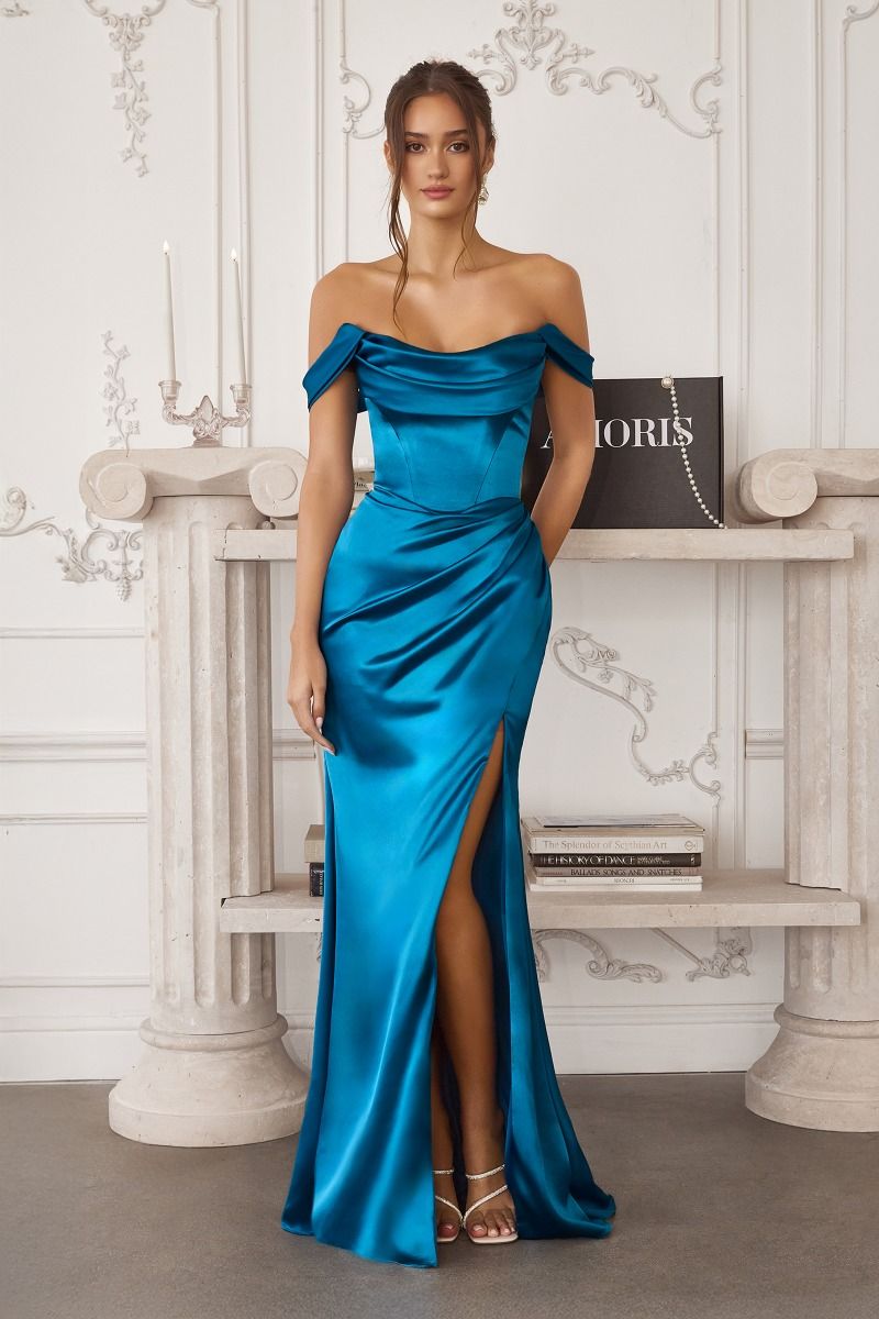 Prom Dresses Fitted Formal Long Prom Dress Teal