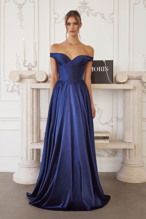 Amoris T821 Long Formal A Line Prom Evening Dress